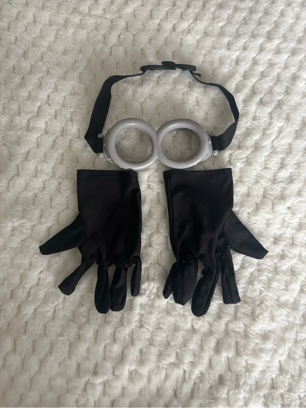 Yellow and Blue Kids Minion-Style Costume Dress with Goggles